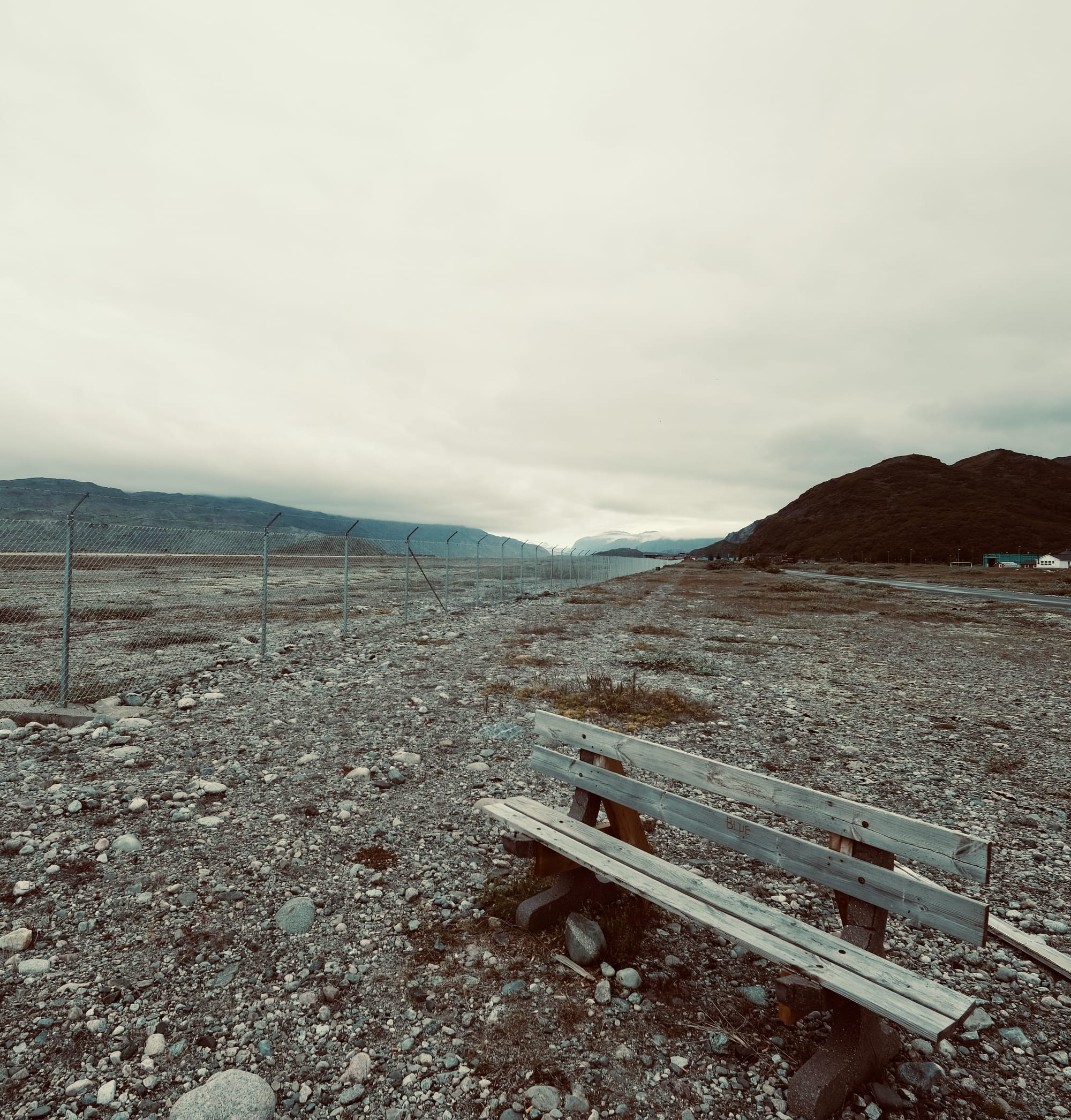 ...longest afternoon of my life... Bench, Narsarsuaq