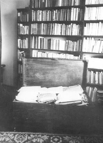 Pessoa's trunk, open for inspection 